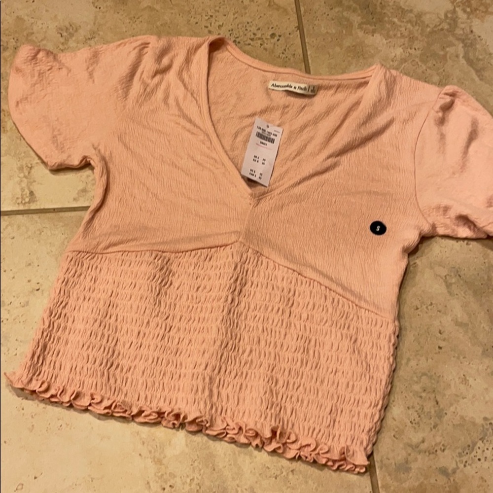 A&f pastel pink v neck top for Easter size s
